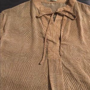 Polka Dot sheer business/casual blouse